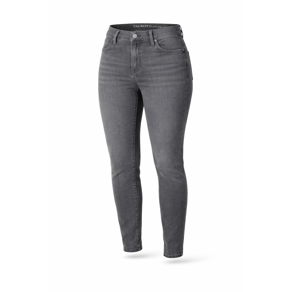 Talbots Flawless High Rise Jegging Ankle Size 8 Gray Slimming Stretch Modern
